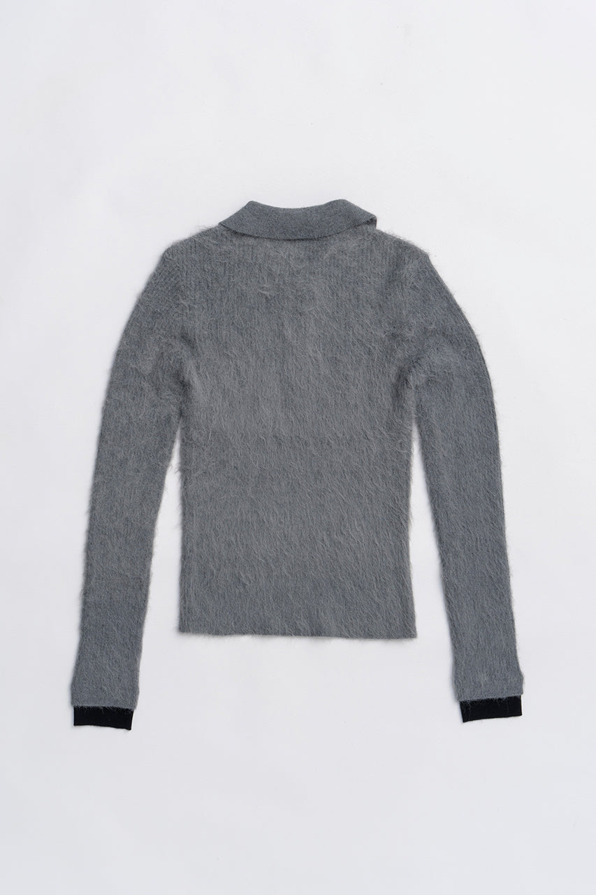 Fluffy Knit Polo - 2025 WINTER