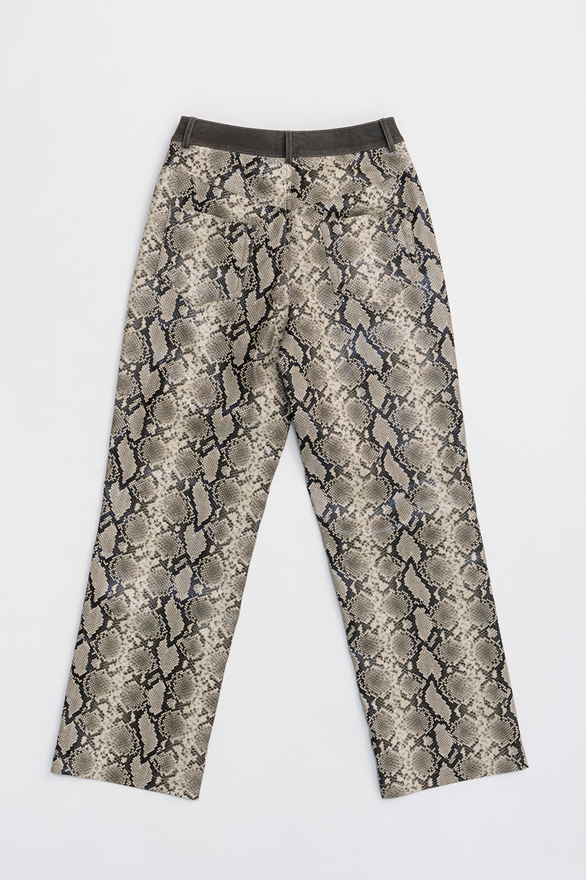 Multi Fabric Faux Leather Pants - SALE