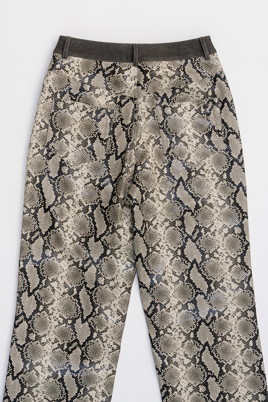 Multi Fabric Faux Leather Pants - SALE