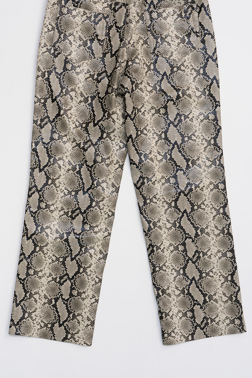 Multi Fabric Faux Leather Pants - SALE
