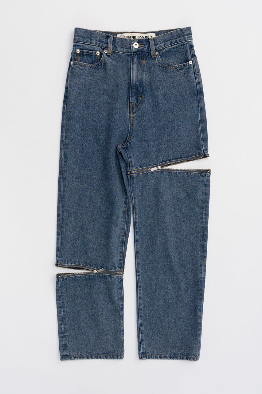 Asymmetry Fastener Denim - SALE