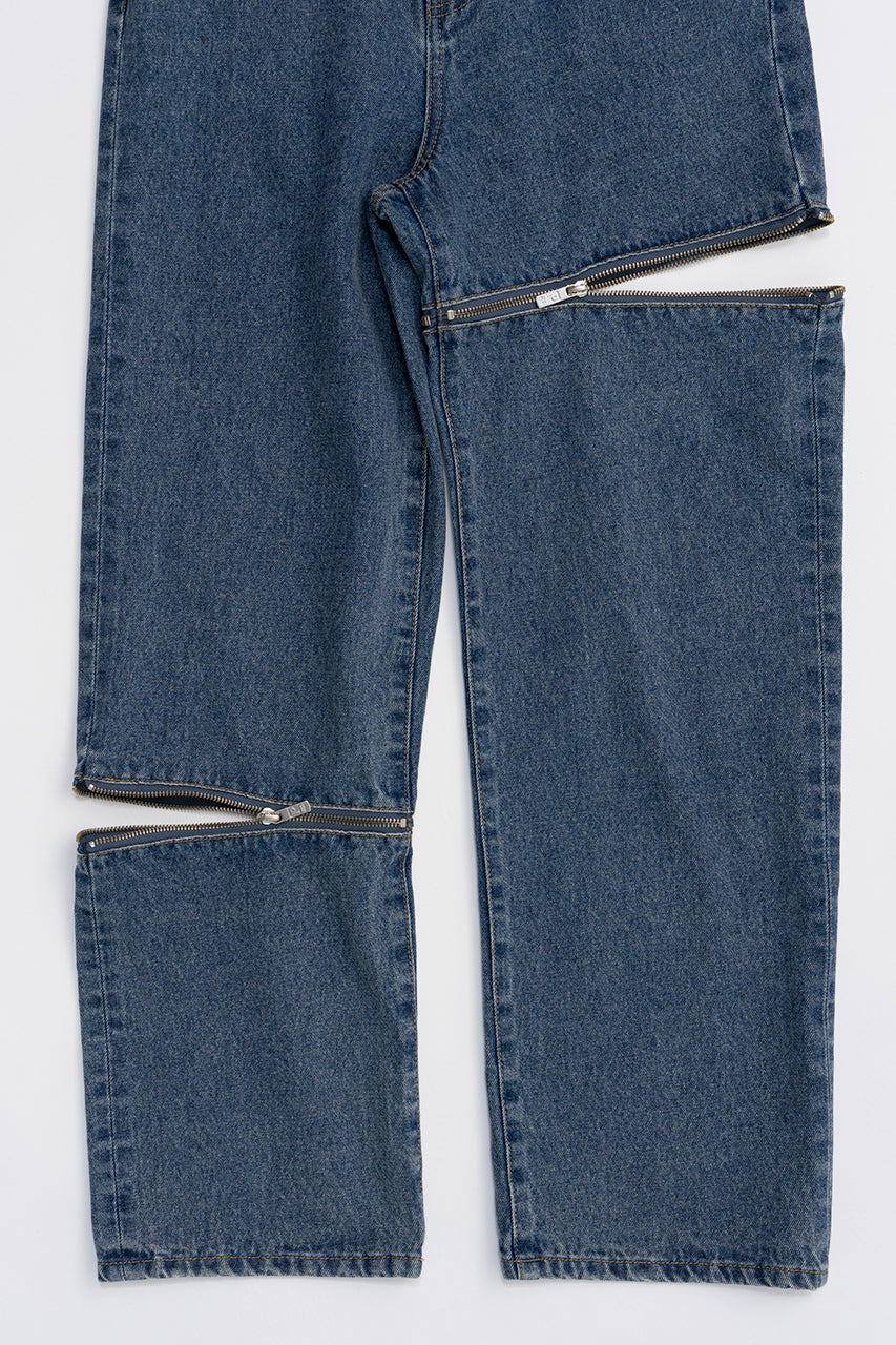 Asymmetry Fastener Denim - SALE