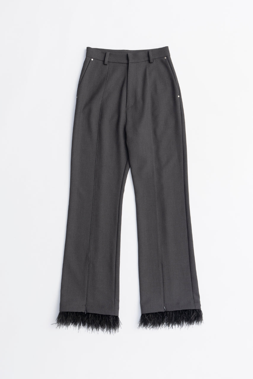 Feather Hem Pants - 2025 AUTUMN