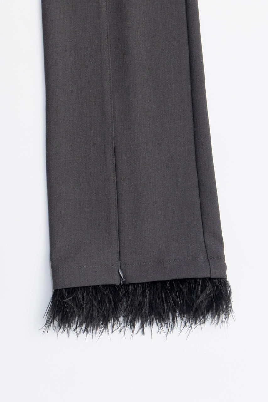 Feather Hem Pants