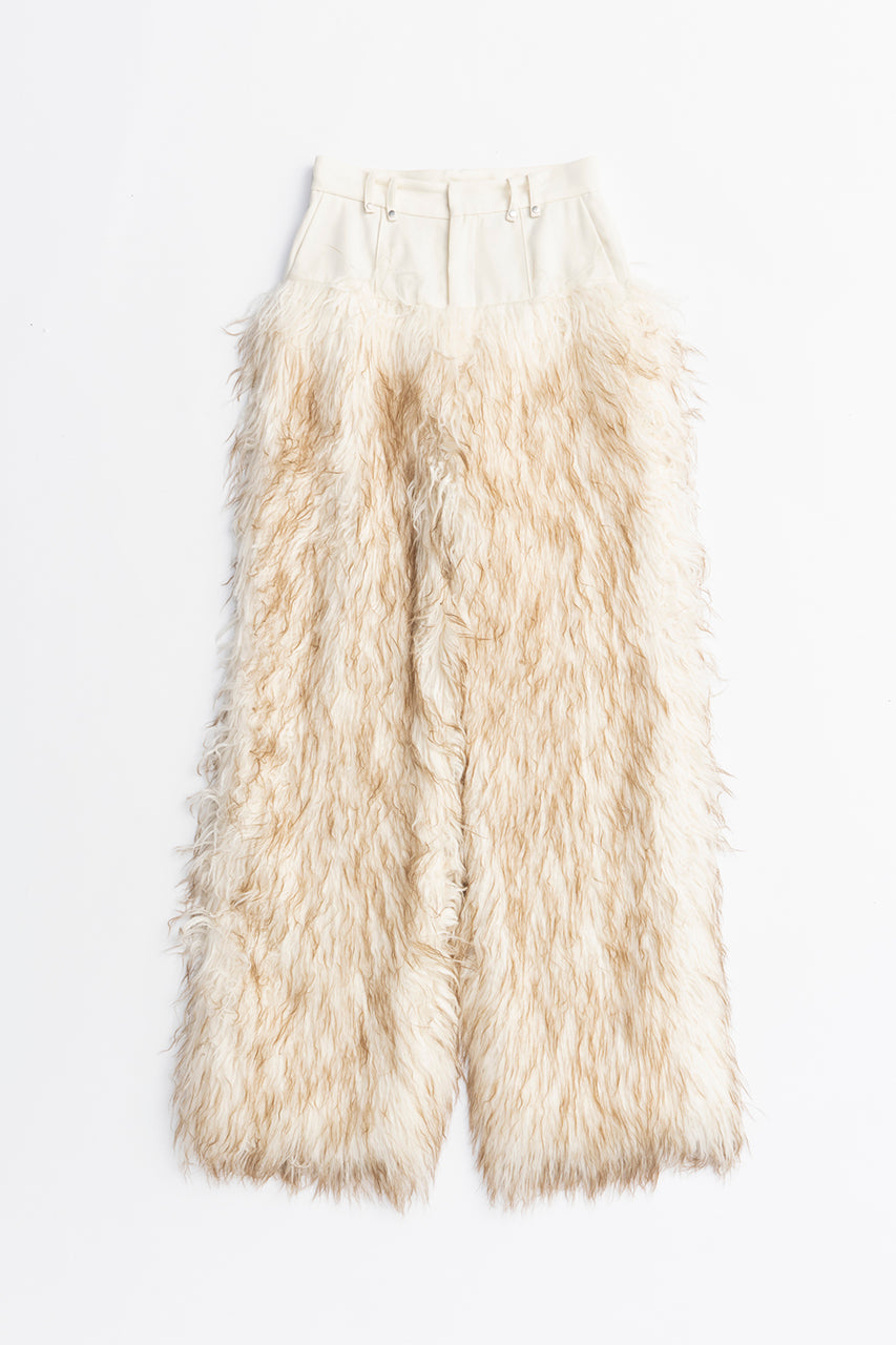 Fur Trim Pants
