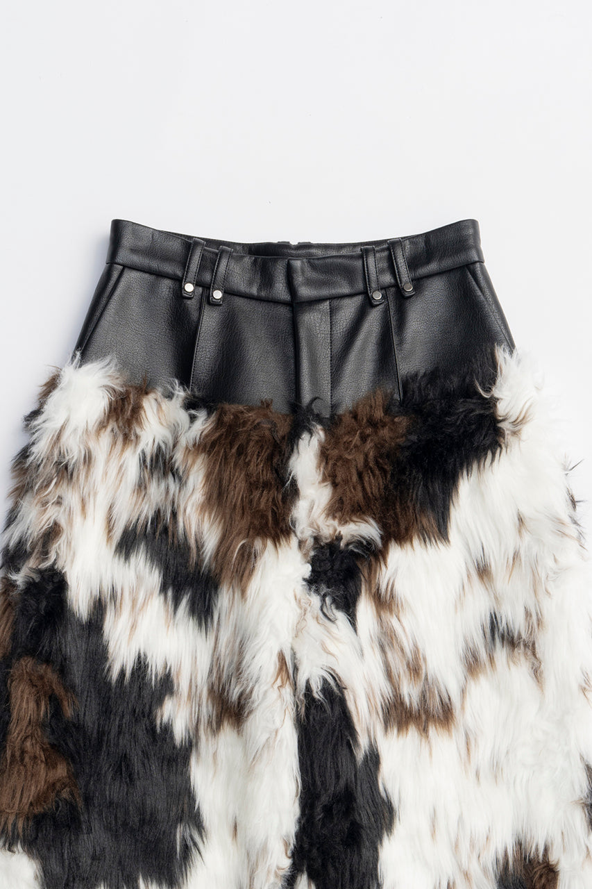 Fur Trim Pants