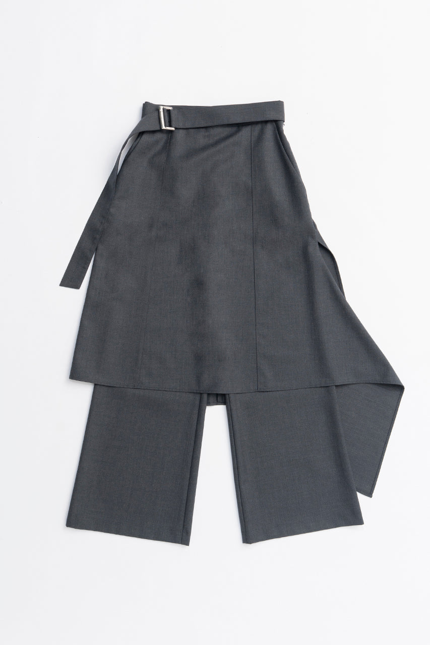 Drop Hem Layered Skirt Pants