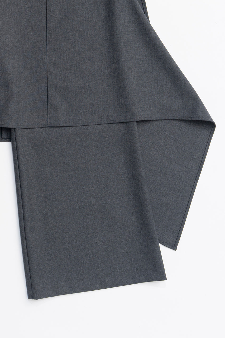 Drop Hem Layered Skirt Pants