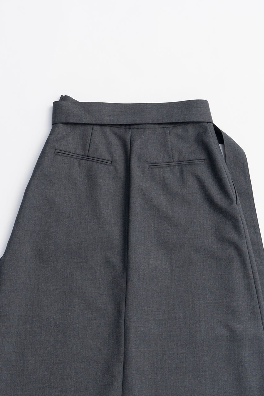 Drop Hem Layered Skirt Pants