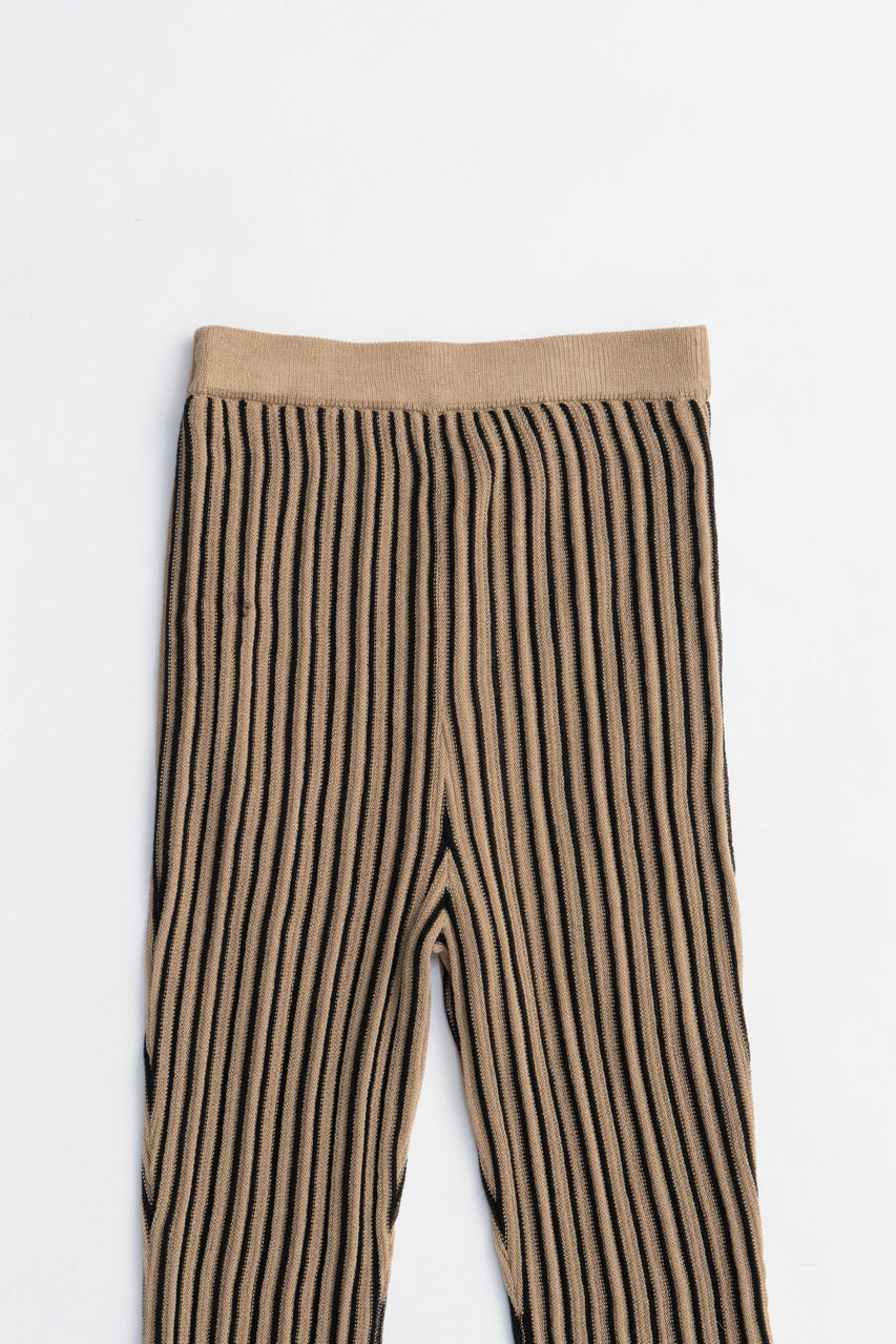 Beaded knit pants