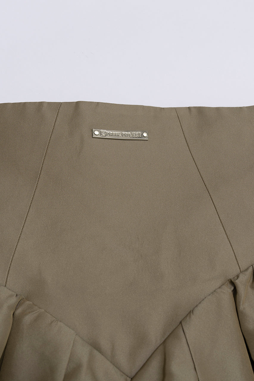 Multi Fabric Voluminous Skirt