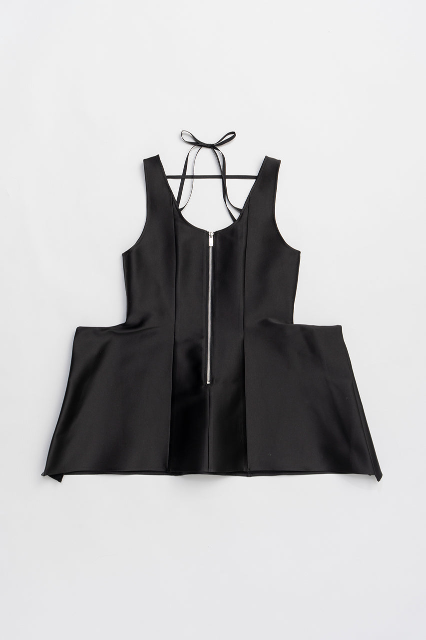 Stretch Double Satin Square Hem Top - 2025 SUMMER