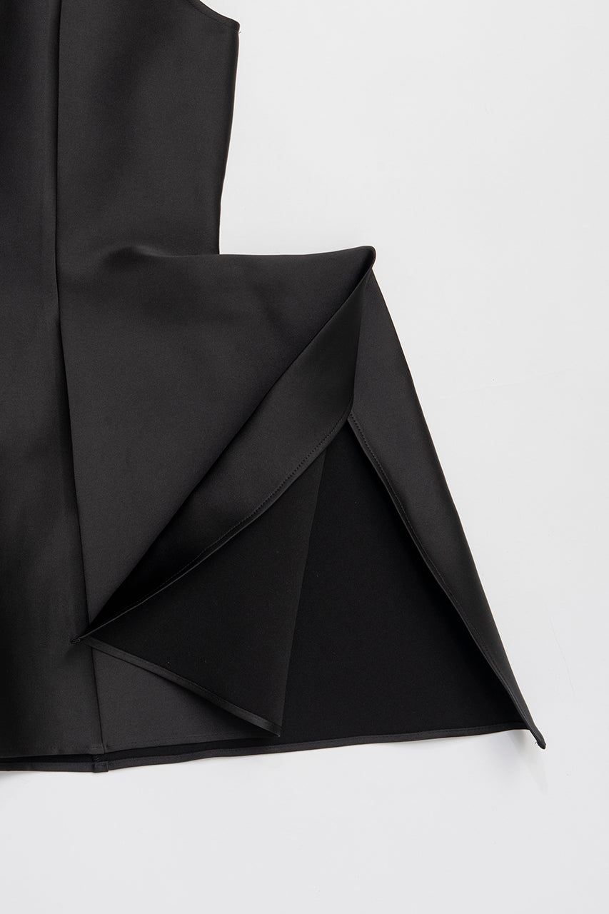 Stretch Double Satin Square Hem Top - 2025 SUMMER
