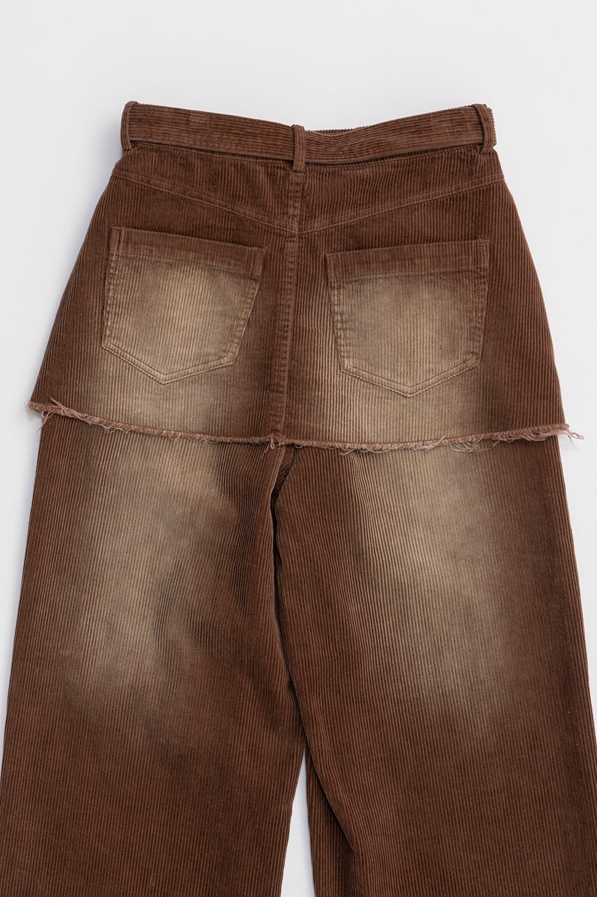 Corduroy Layered Pants