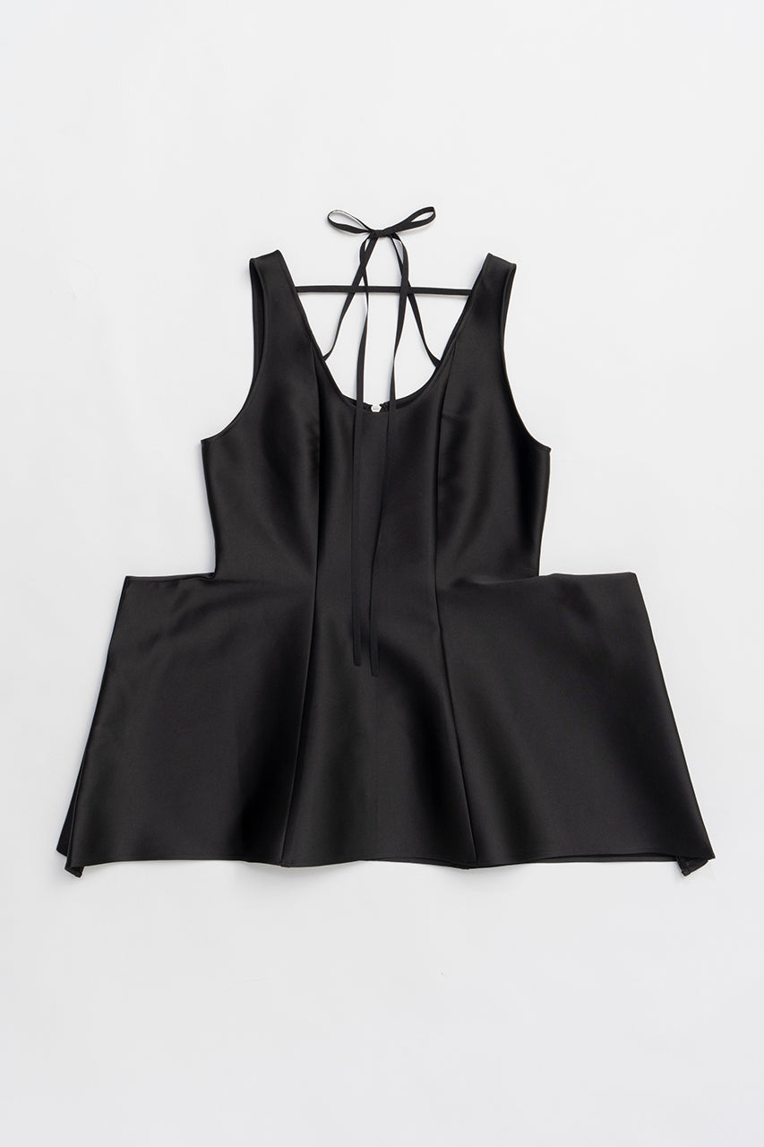 Stretch Double Satin Square Hem Top - 2025 SUMMER