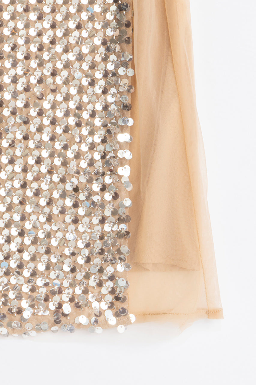 Sequin Midi Skirt