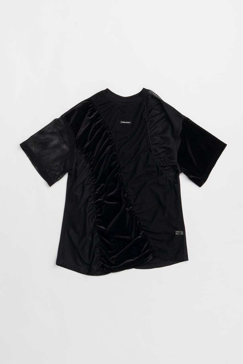 Mesh Gathered Tee - 2025 SUMMER