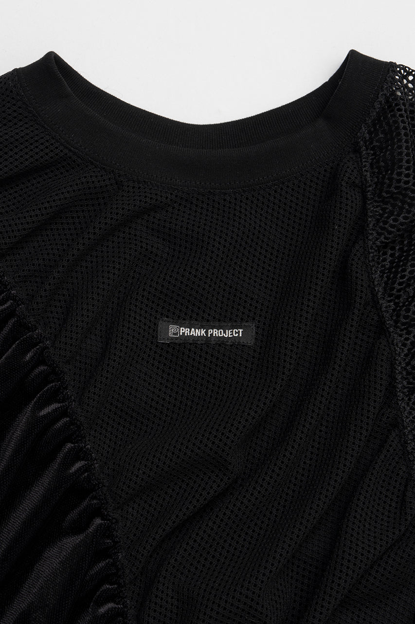 Mesh Gathered Tee - 2025 SUMMER