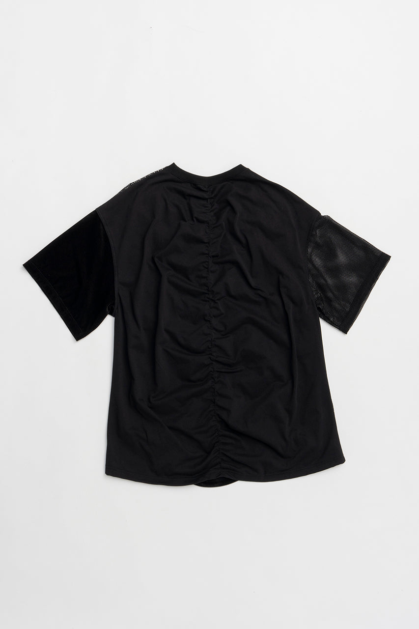 Mesh Gathered Tee - 2025 SUMMER