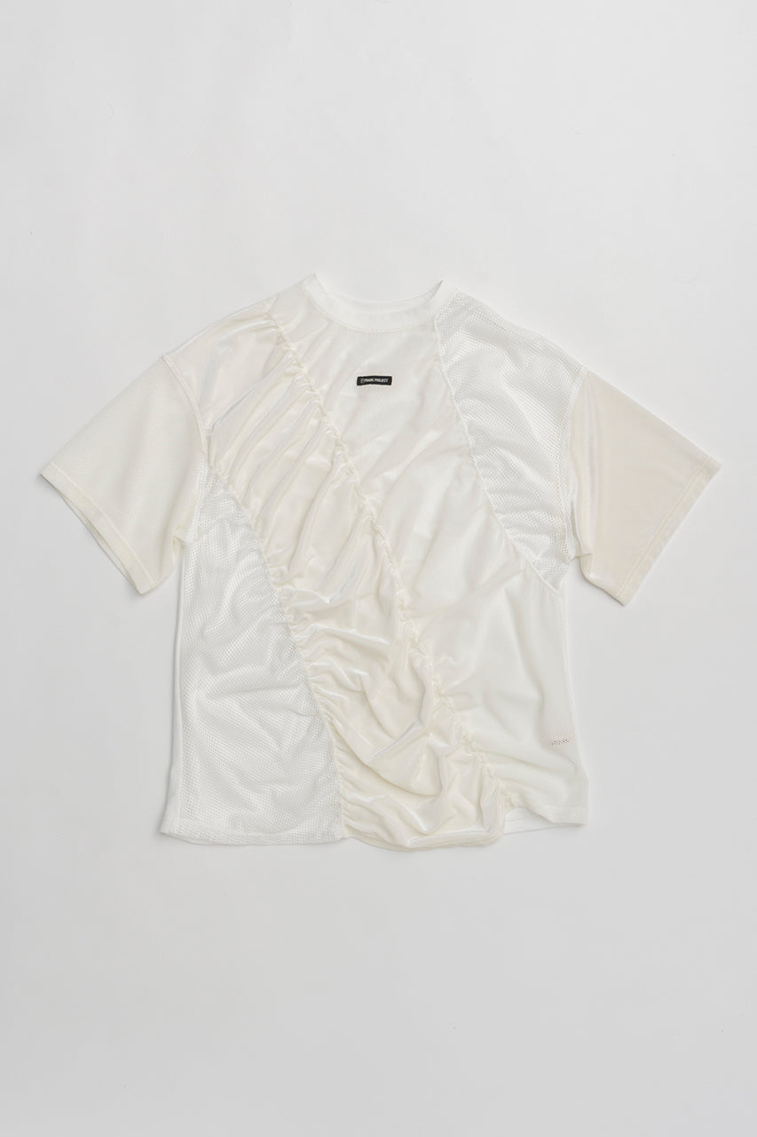 Mesh Gathered Tee - 2025 SUMMER