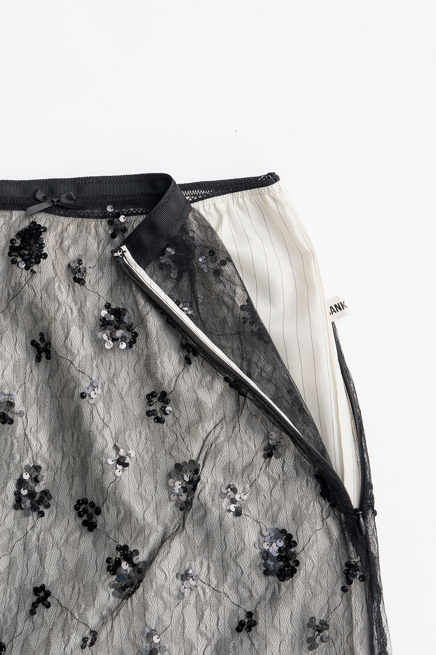 Veil Lace Layered Skirt