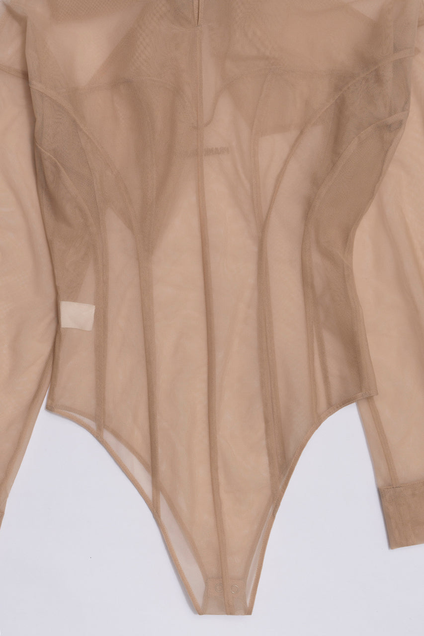 Tulle Bow Tie Bodysuit