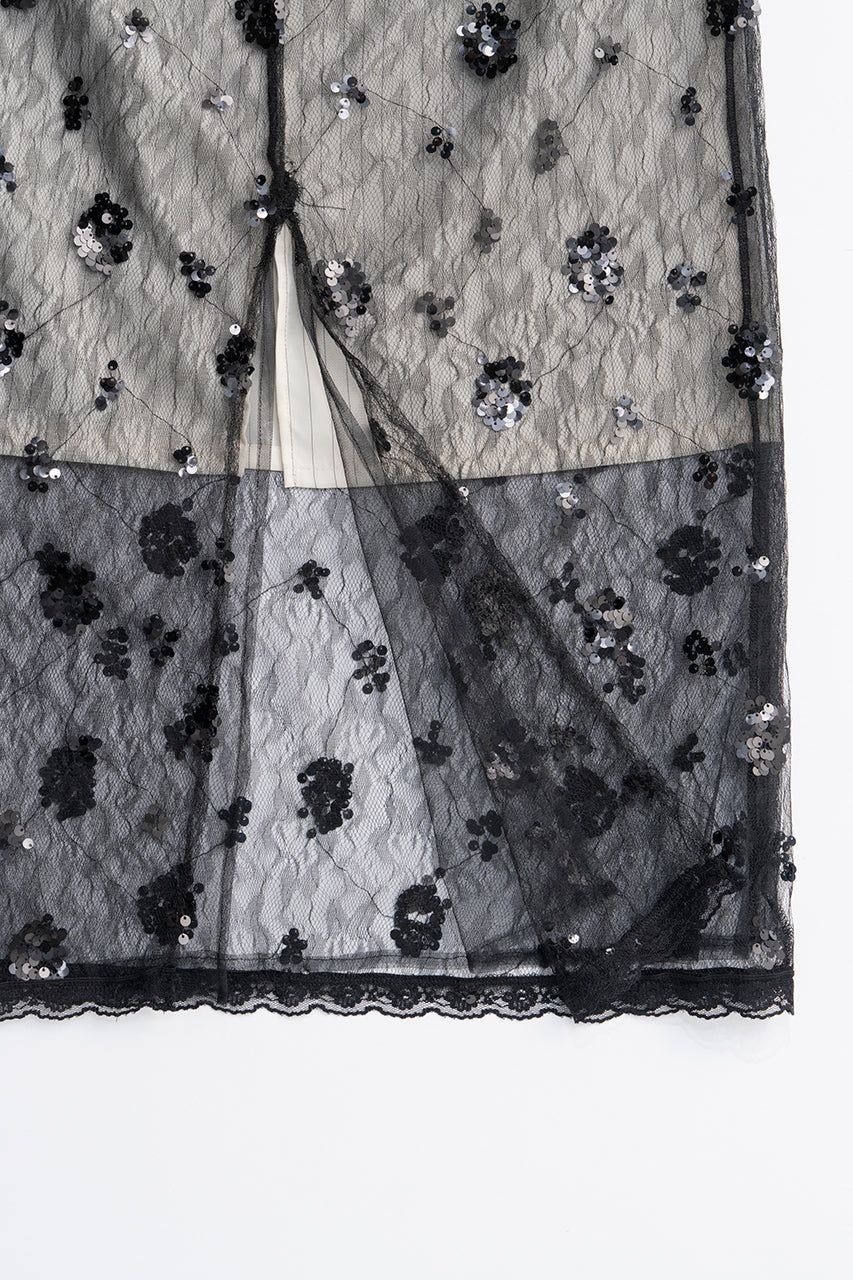 Veil Lace Layered Skirt
