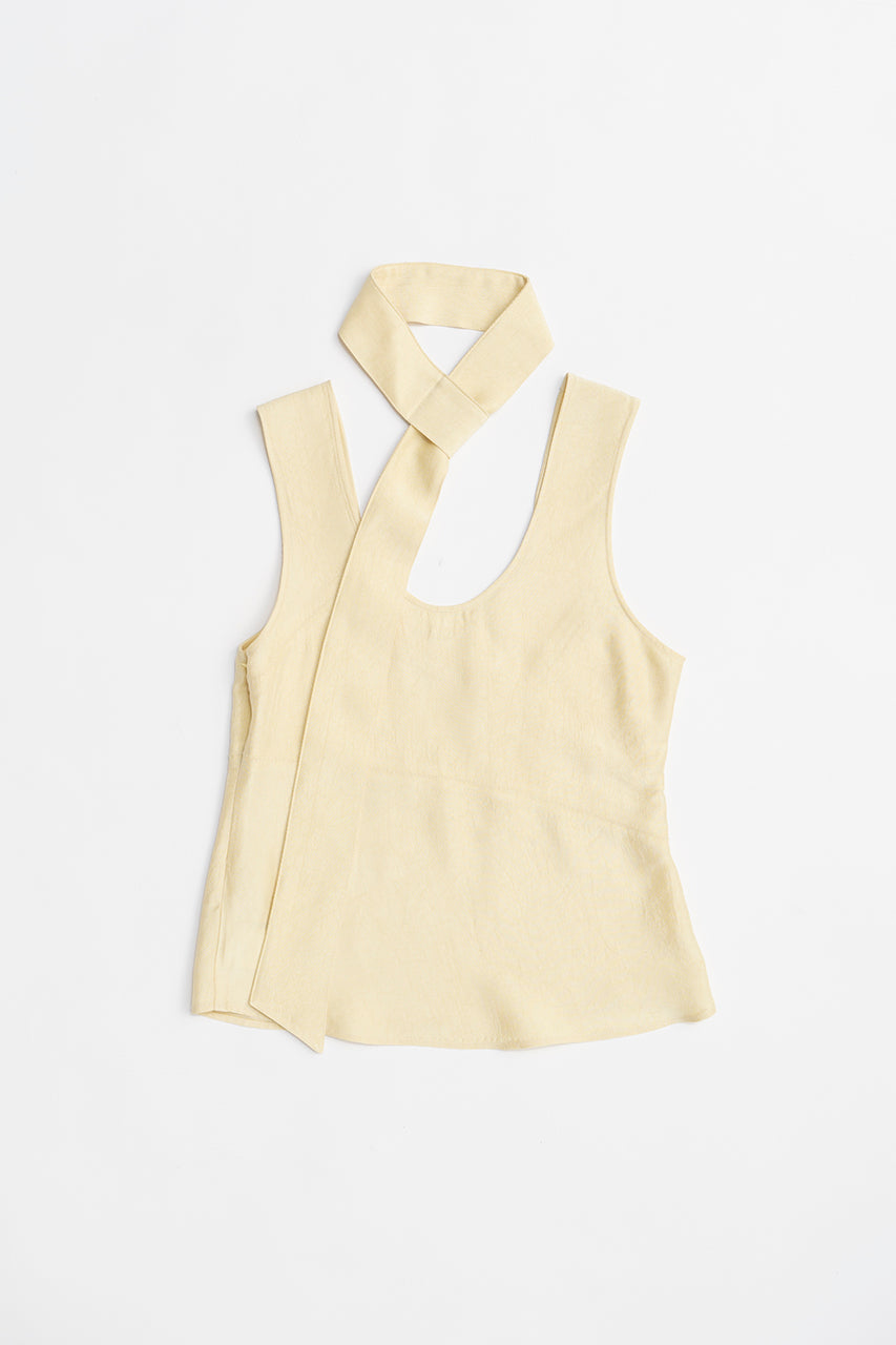 Scarf Satin Tank - 2025 SUMMER