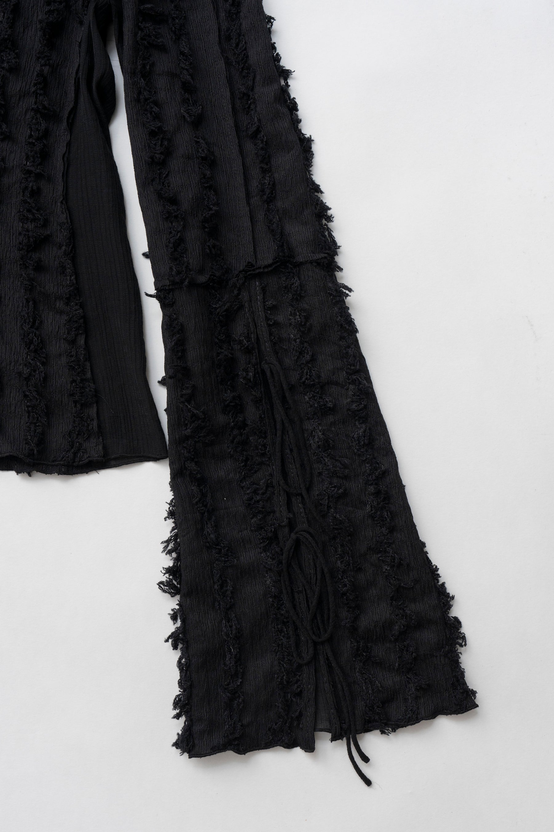Fringe Jacquard Frill Cardigan - SALE