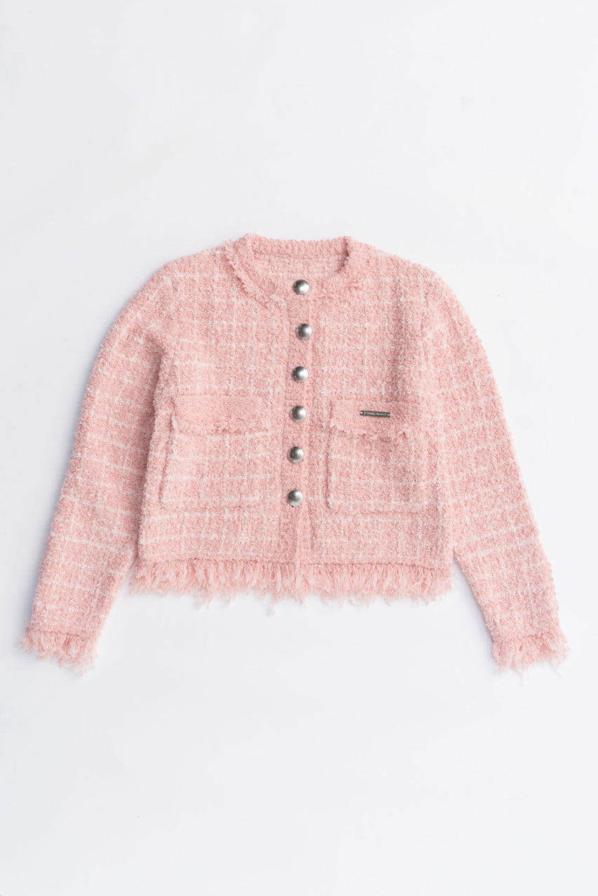 Tweed Knit Cardigan - 2025 AUTUMN