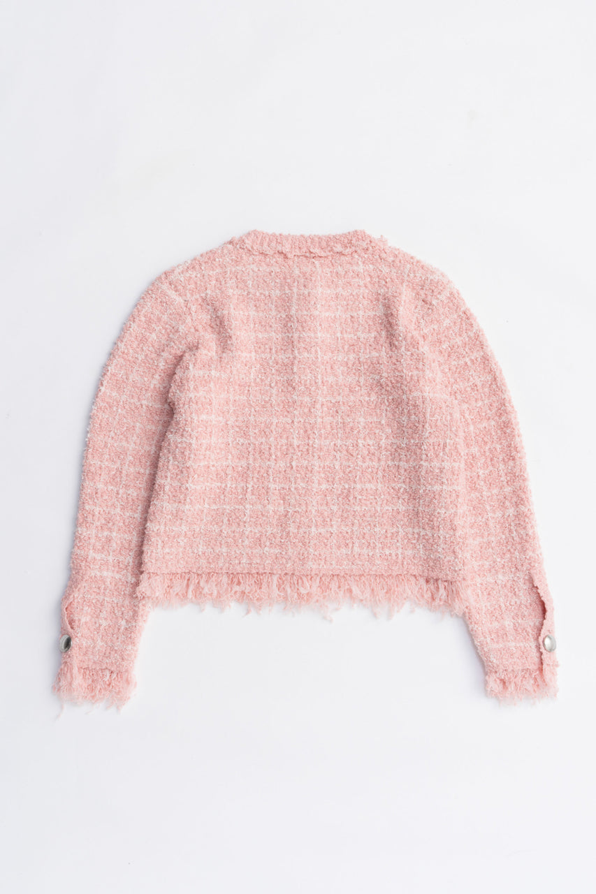 Tweed Knit Cardigan - 2025 AUTUMN