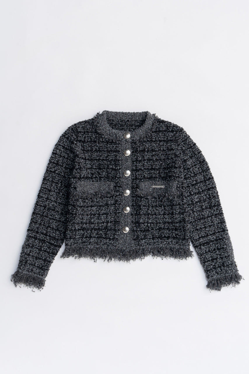 Tweed Knit Cardigan