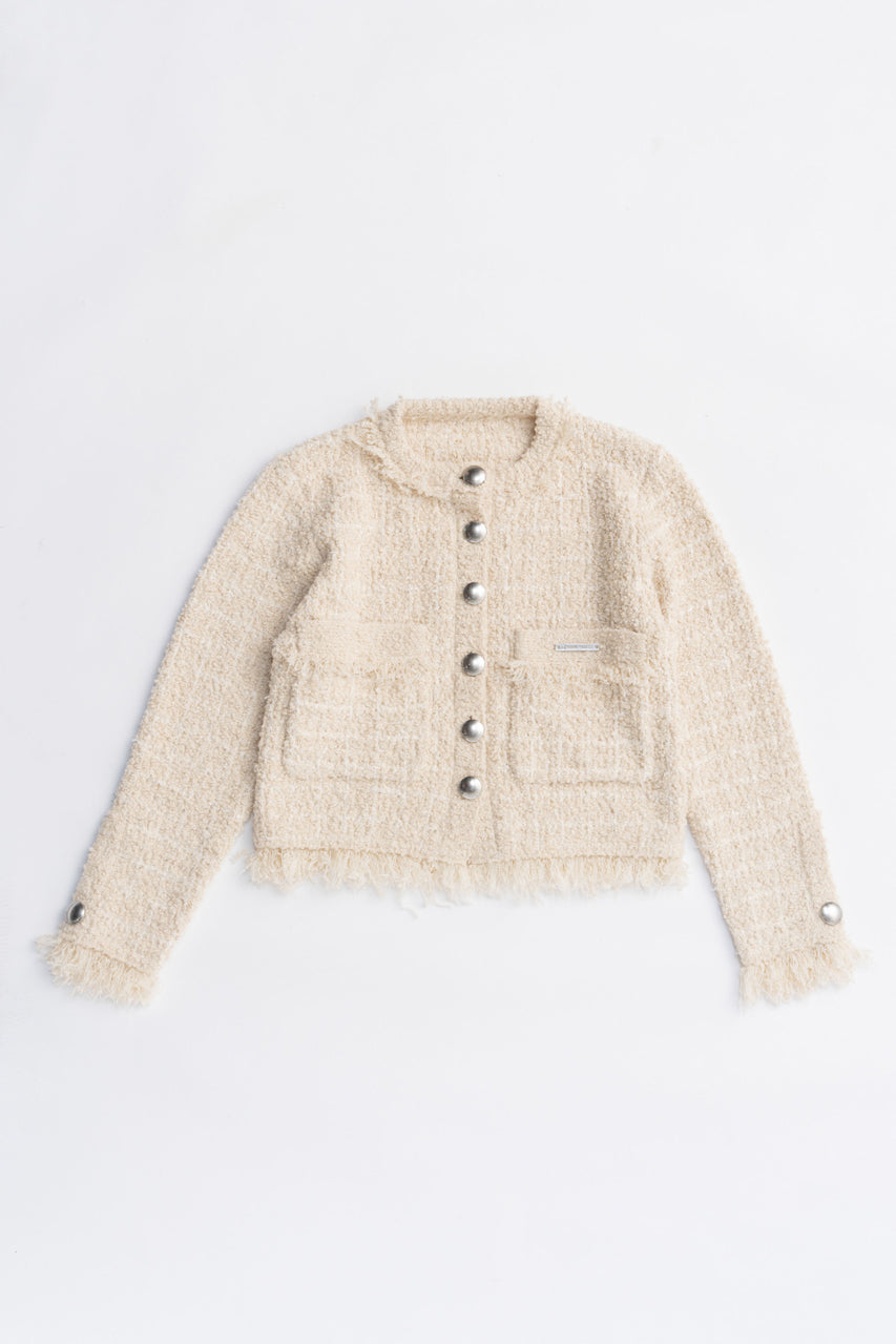 Tweed Knit Cardigan - 2025 AUTUMN