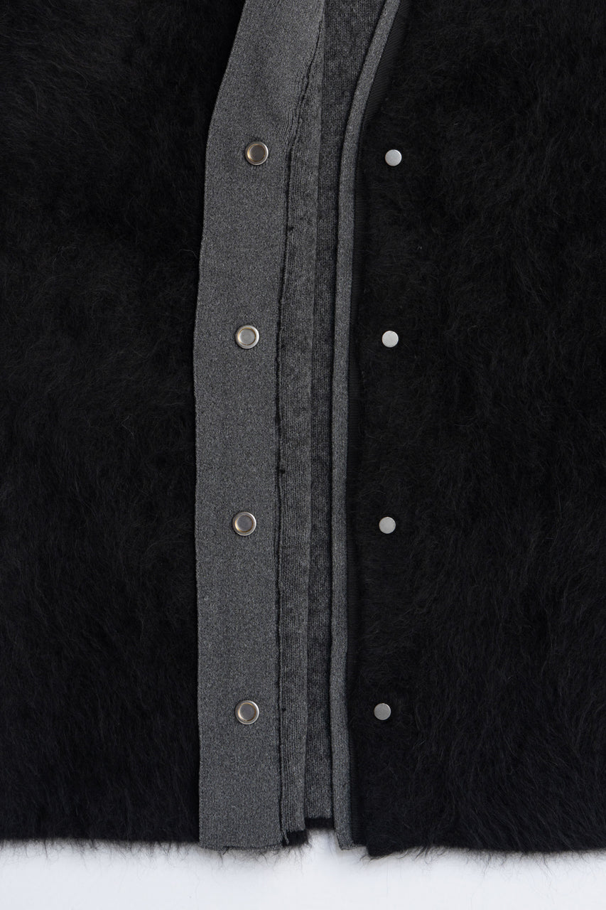 Double-faced Alpaca Knit Cardigan