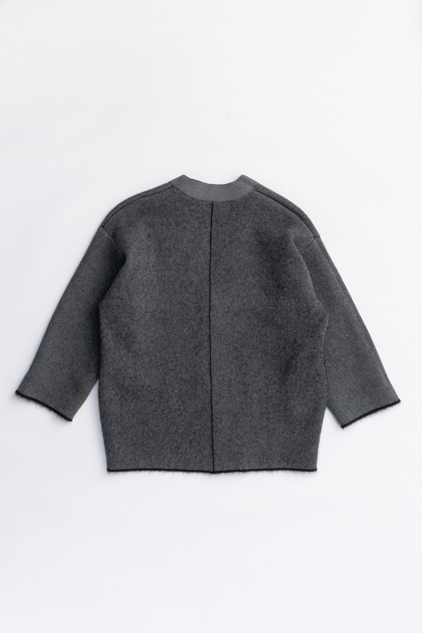Double-faced Alpaca Knit Cardigan