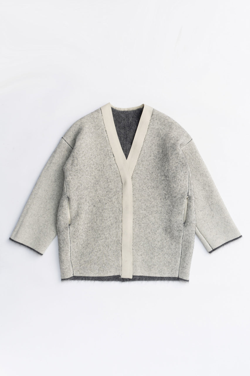 Double-faced Alpaca Knit Cardigan