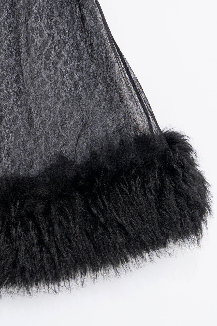 Fur Trim Baby Doll