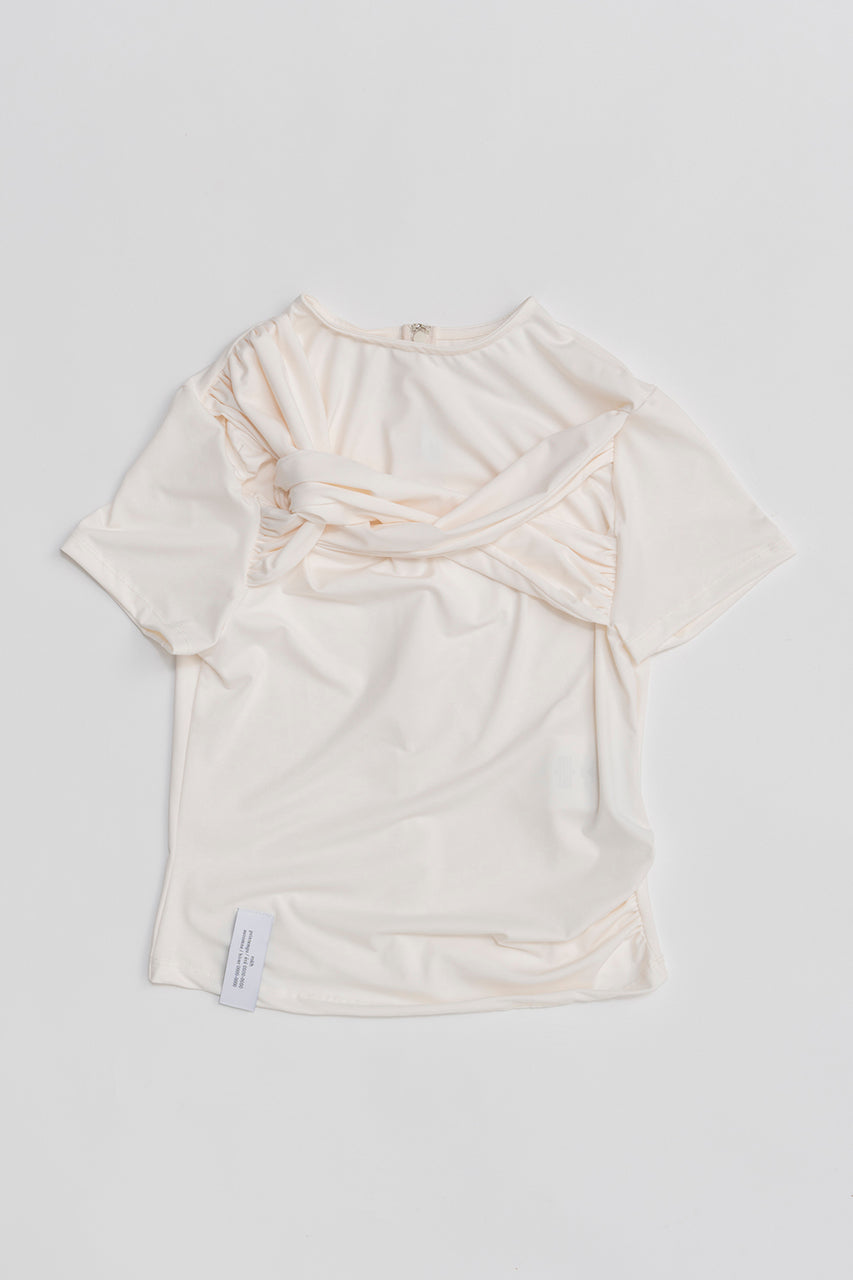 Twisted Knot Half Sleeve Top