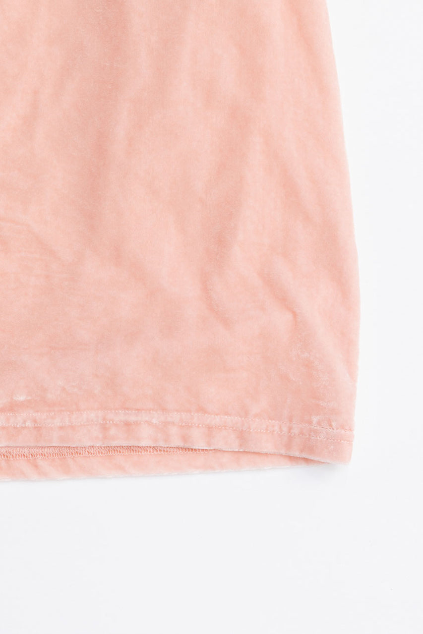 Shoulder Gathered Velour T-Shirt - 2025 AUTUMN