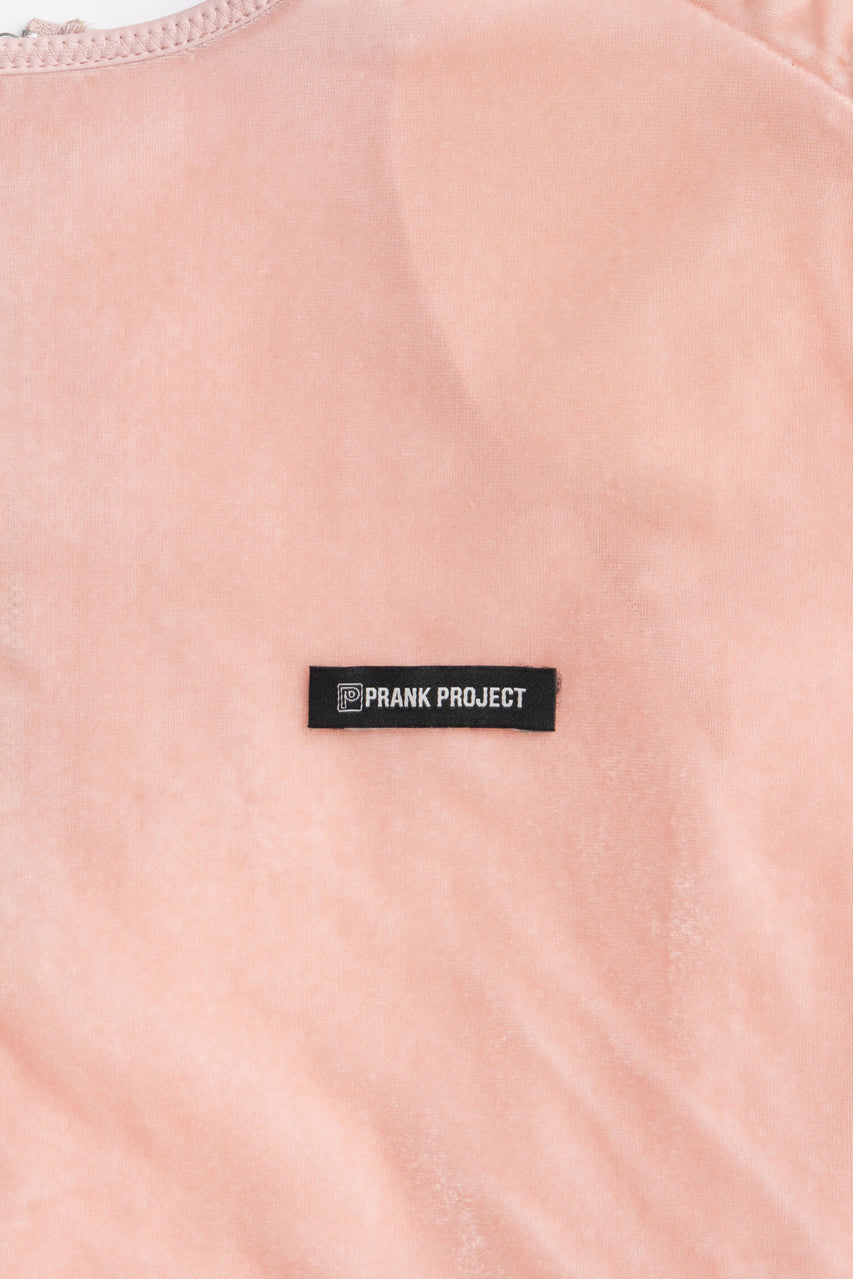 Shoulder Gathered Velour T-Shirt - 2025 AUTUMN