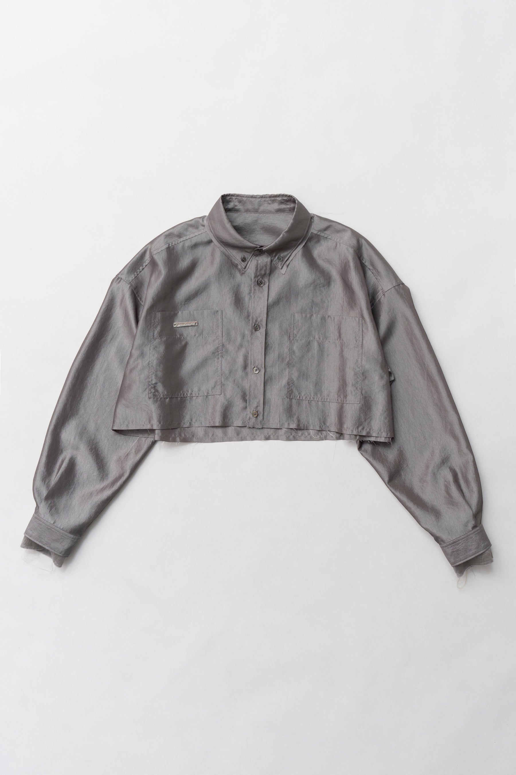 Double Collar Cropped Shirt - SALE