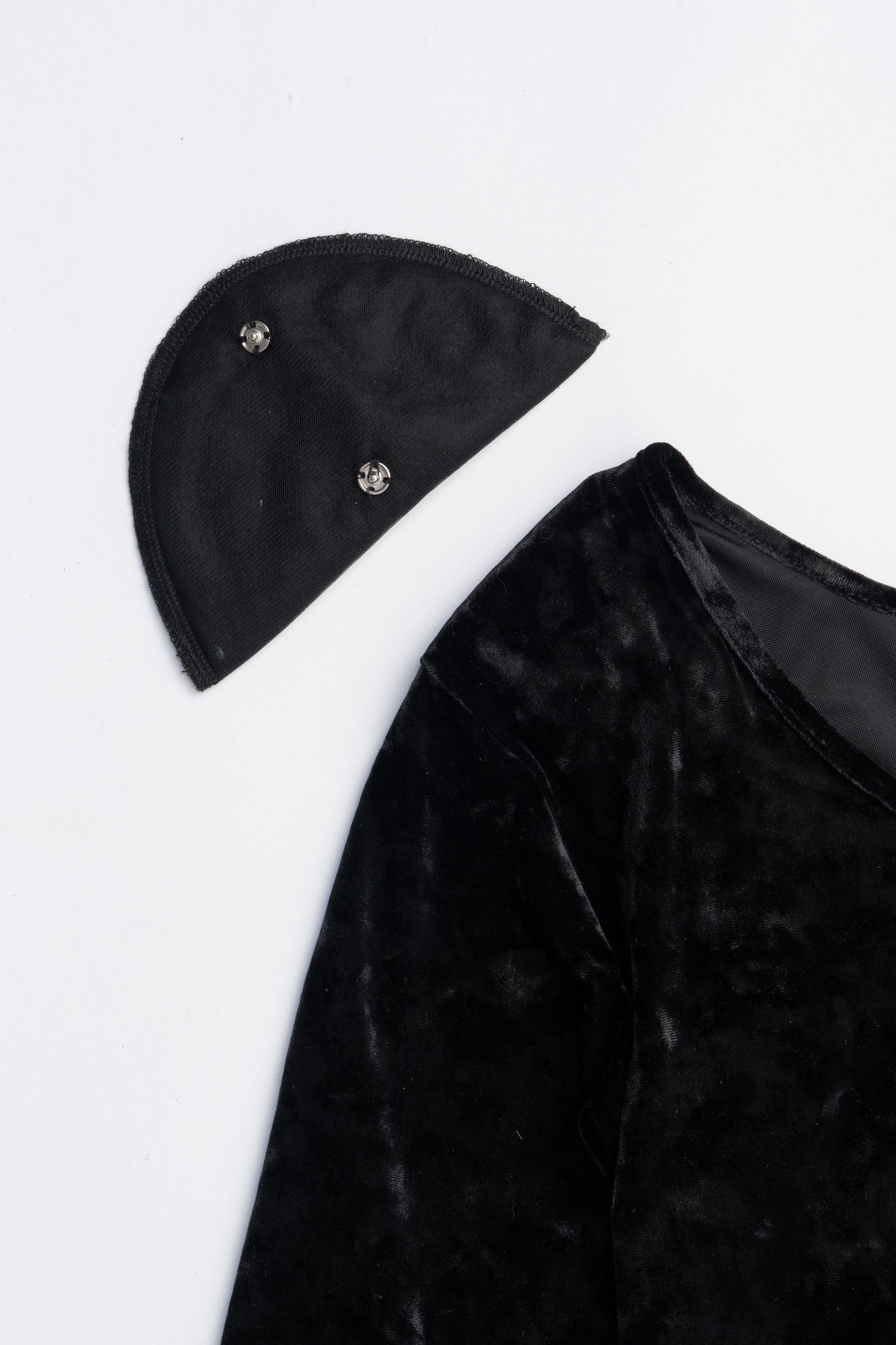 Fur Sleeve Velour Top - 2025 AUTUMN