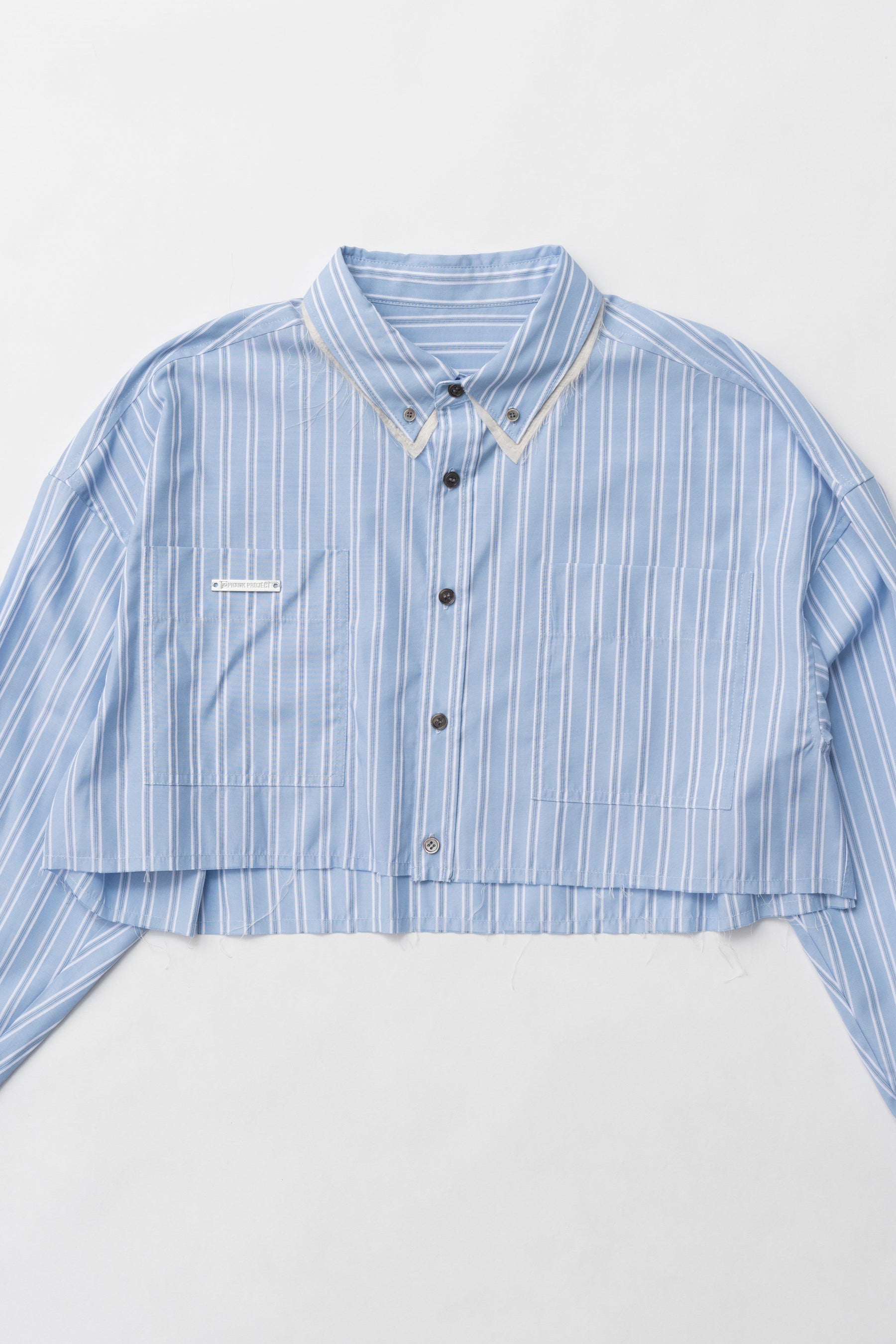 Double Collar Cropped Shirt - SALE
