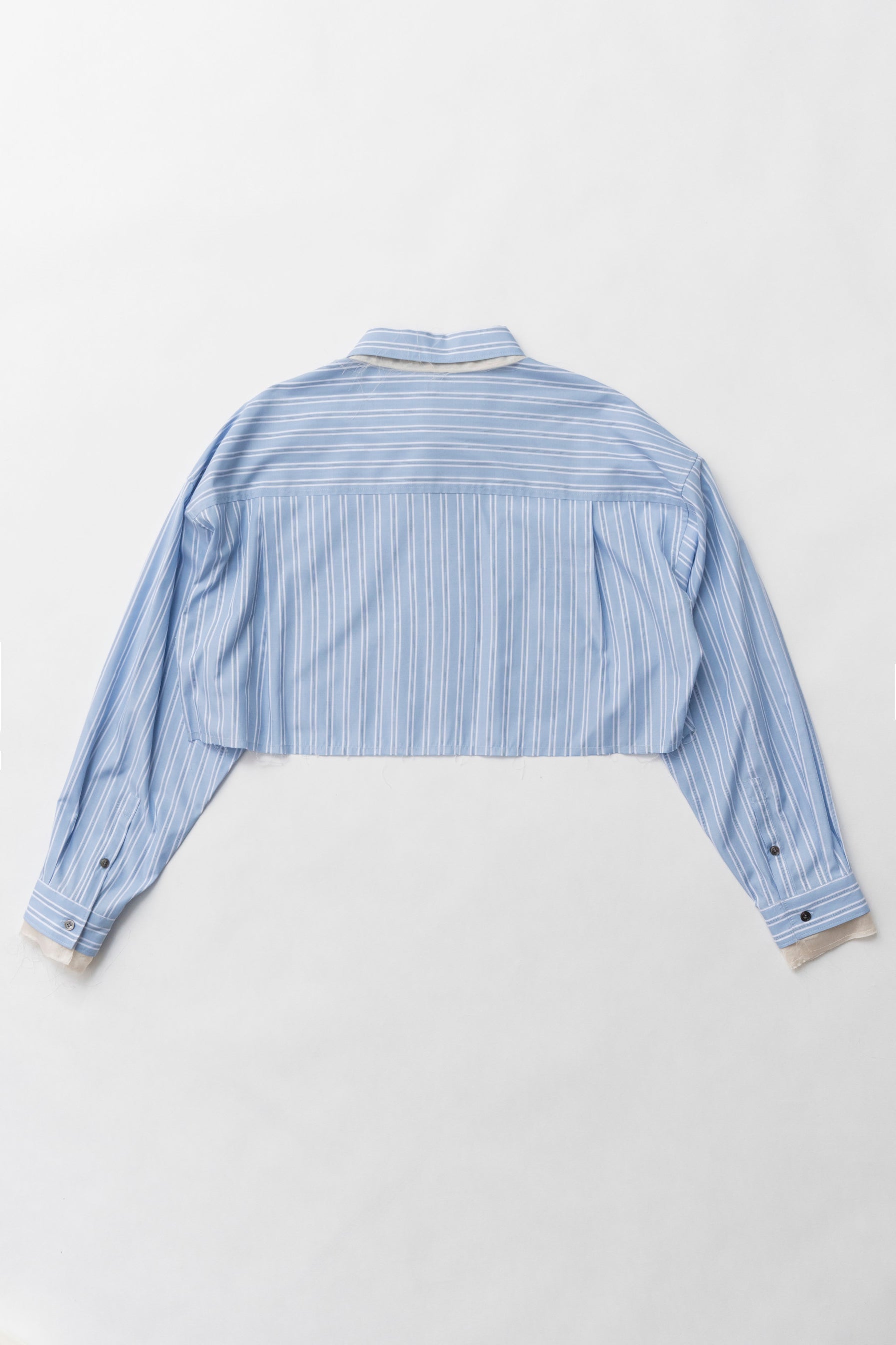 Double Collar Cropped Shirt - SALE