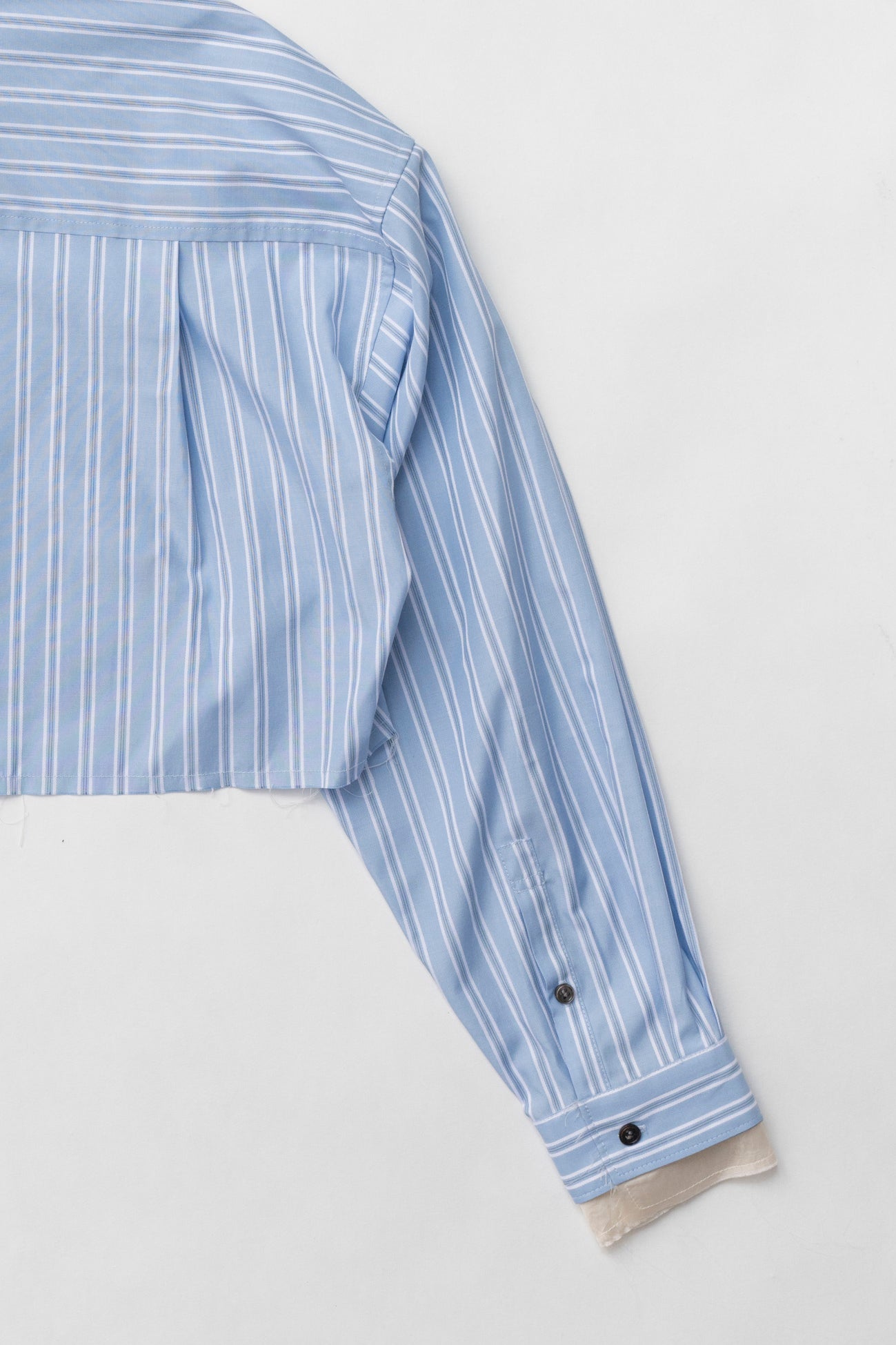 Double Collar Cropped Shirt - SALE