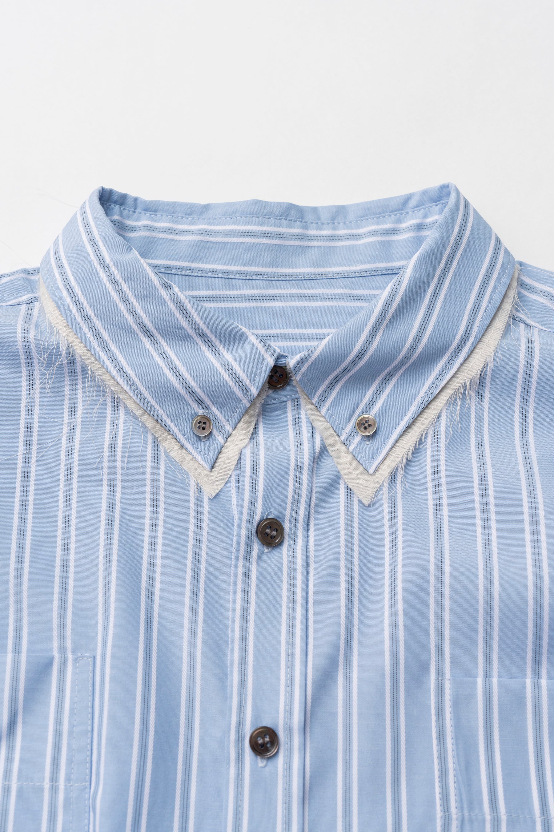Double Collar Cropped Shirt - SALE