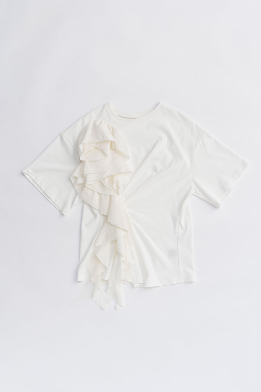 Rose Ruffled T-Shirt