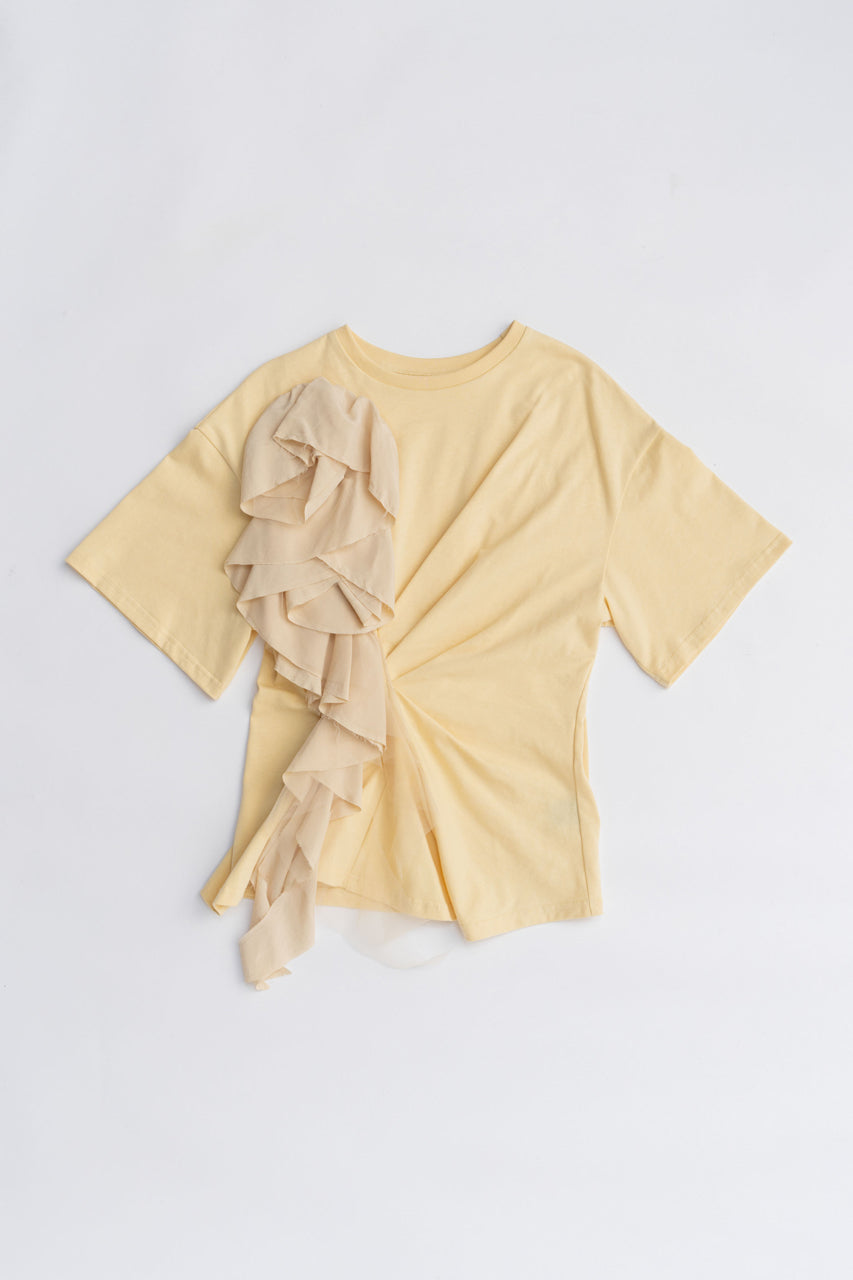 Rose Ruffled T-Shirt