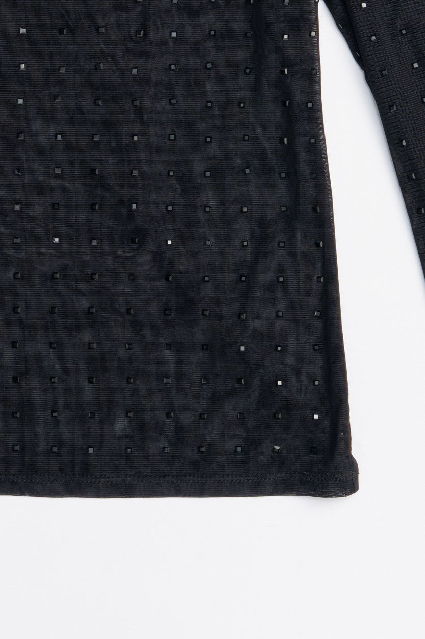 Stone Mesh Skin Top