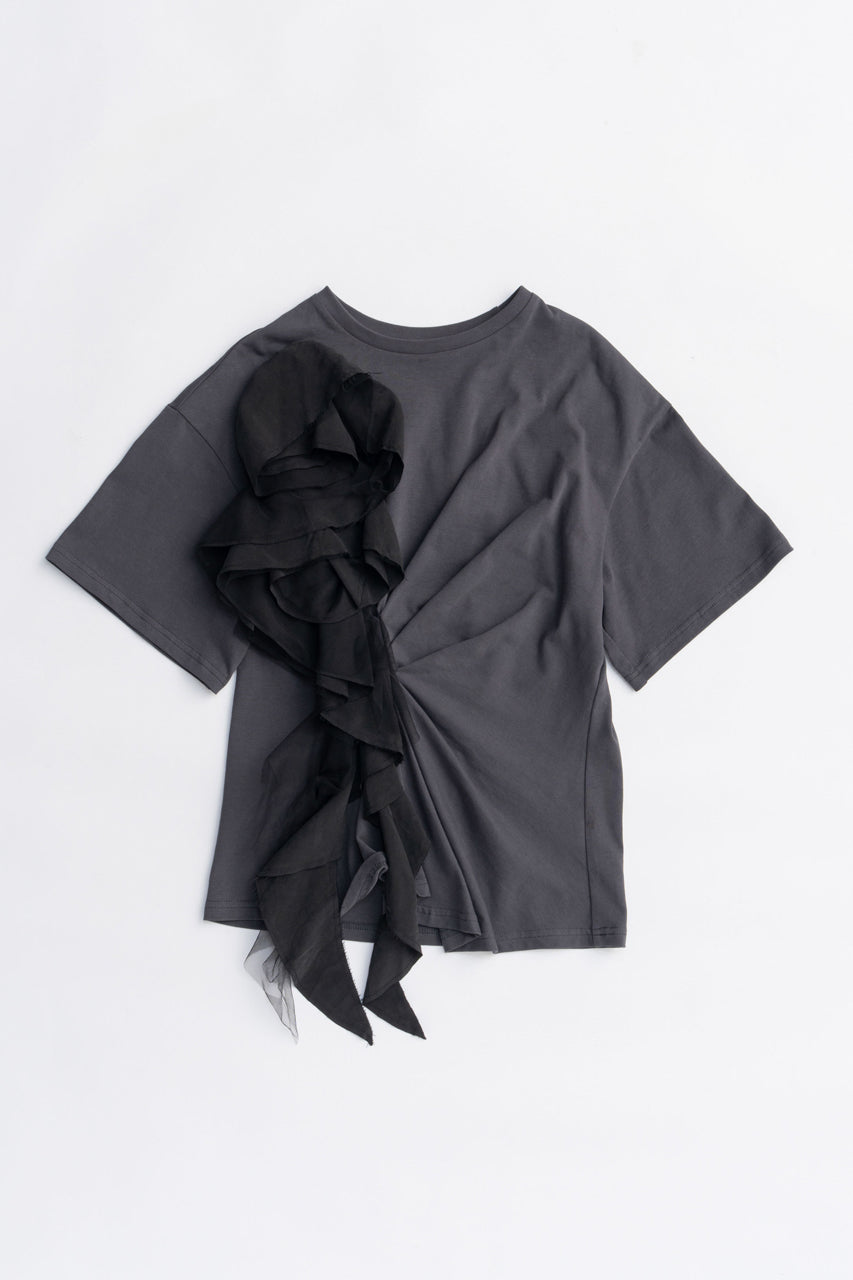 Rose Ruffled T-Shirt